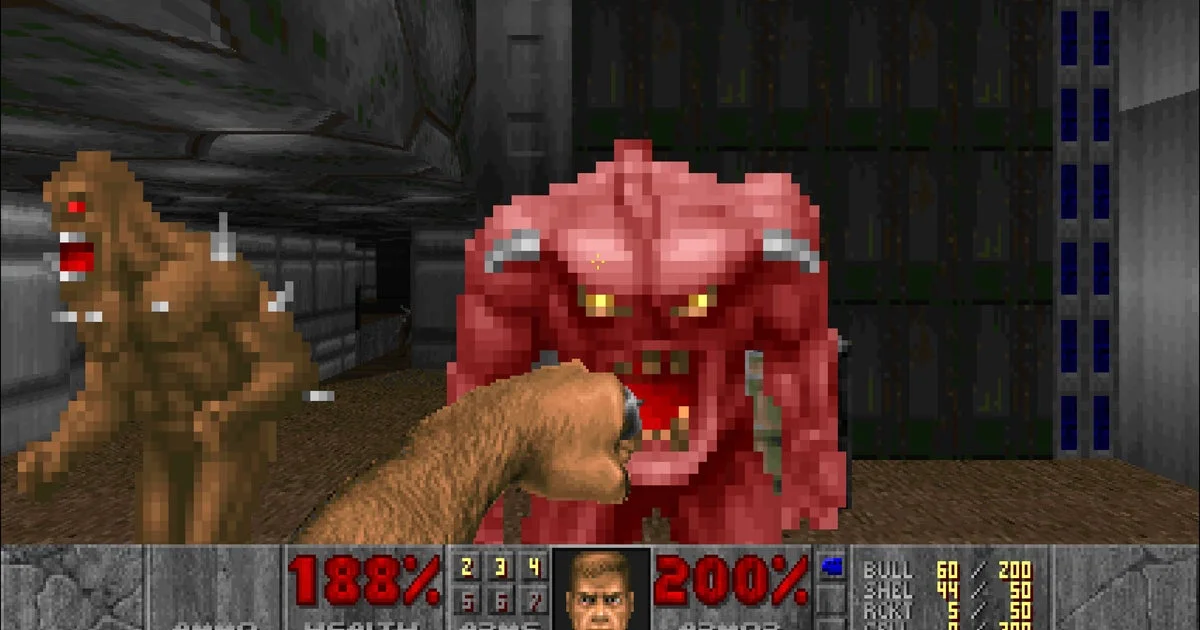 둠 1993 게임플레이 스크린샷